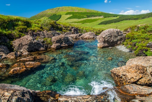 A crystal clear pool