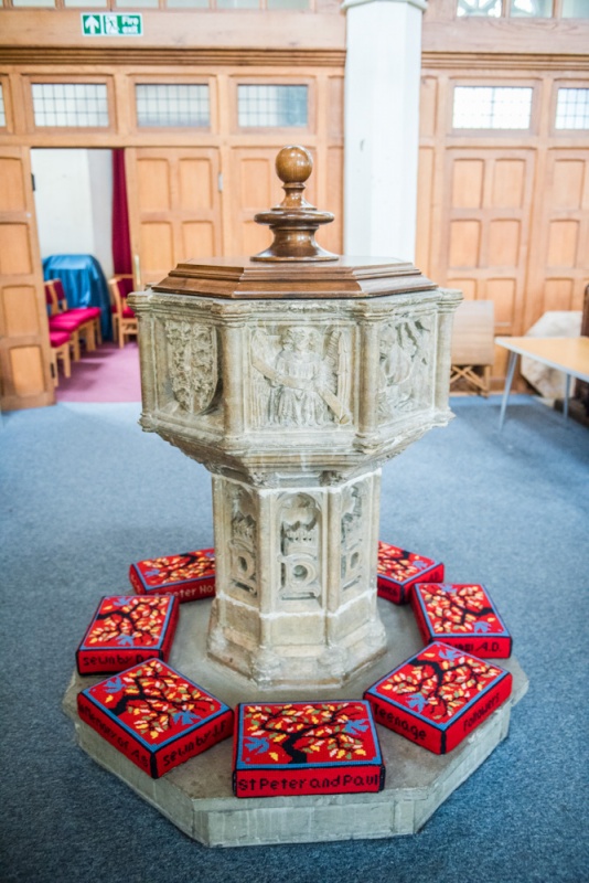 The 15th century octagonal font