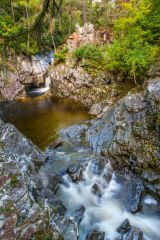 Falls of Bruar, Bruar Water from the middle of the Lower Bridge
