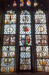 Medieval glass, east window