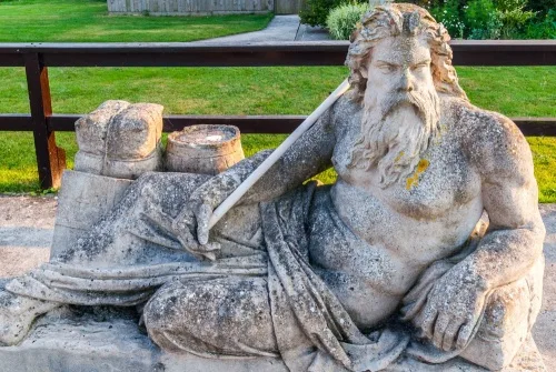 Statue of Father Thames at St John's Lock, Lechlade