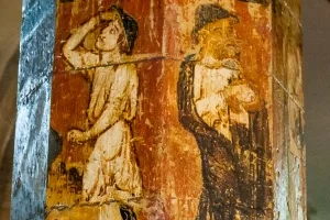 Adoring shepherd, centre tier