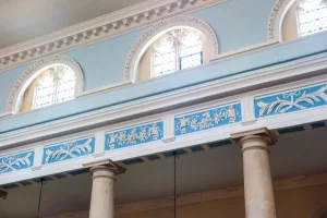 Georgian nave pillars and clerestory