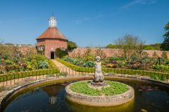 A fountain in the walled garden