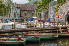 Boats for hire at the Victorian boathouses