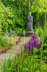 A colourful garden path
