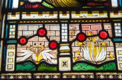 Detail of Victorian stained glass