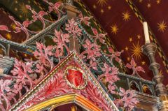 Detail of the brass screen