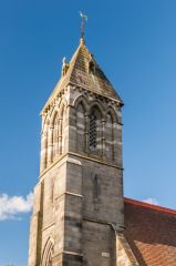 The top of the west tower