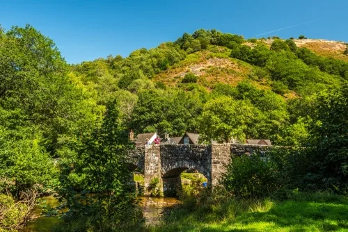 Fingle Bridge from the west