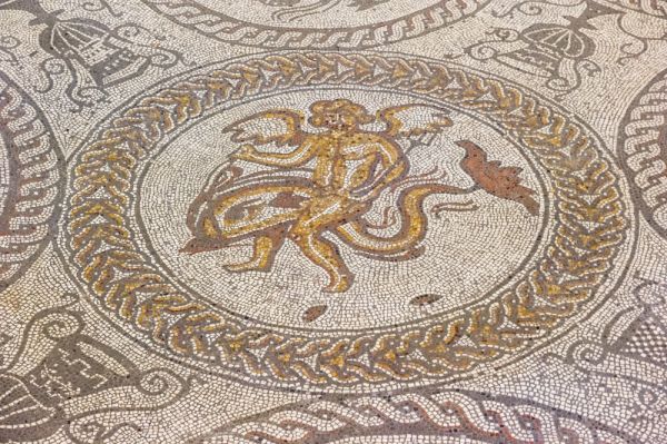 Cupid on a Dolphin mosaic, Fishbourne Roman Palace
