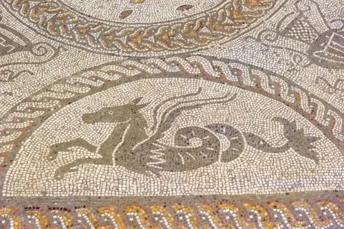 2nd-century mosaic of a hippogryph