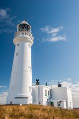 Flamborough Head Lighthouse, The new lighthouse from the seaward side