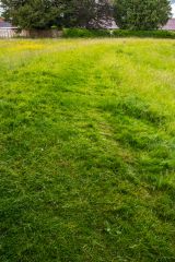 Atop the disc barrow earthwork