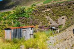 The entry to the low level mine shaft