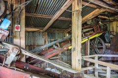 Inside the ore processing buildings