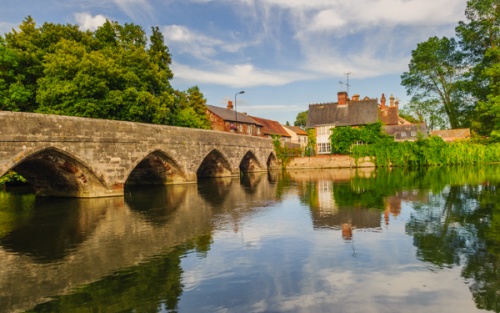 The historic bridge at Fordingbridge