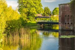 The south-east defences and moat