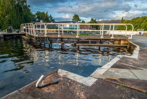 The Caledonian Canal at Fort Augustus
