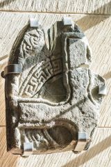 A fragment of an ancient carved cross