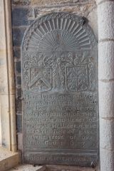 Fowey, St Fimbarrus Church, Thomas Treffry grave slab, 1635