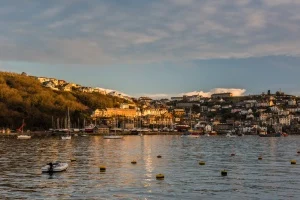 Fowey harbour at sunset