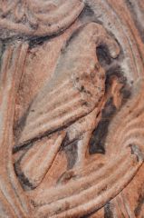 Bird (eagle?) carving on the tympanum