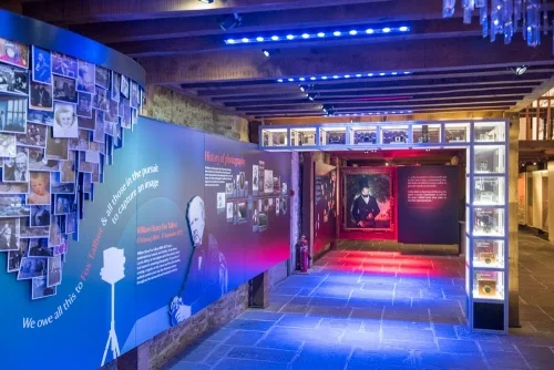 The museum interior - a timeline of photography