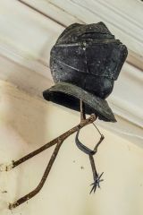 The Prowlett funeral helm and spurs