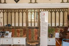 Remains of the medieval painted screen