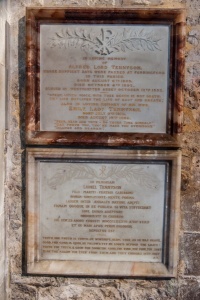 Tennyson family memorial plaques