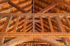 Top of the chancel screen