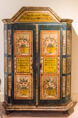 Painted Austrian cupboard, Anna Freud's room