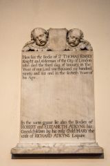 Sir Thomas Kinsey memorial (1696)