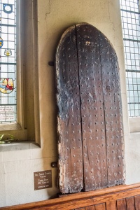 The 14th century wooden door