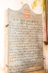 Captain Wm Farsyde memorial, c. 1726
