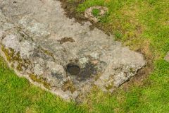 Door post socket, south gate