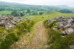 The walls of Y Gaer Fawr