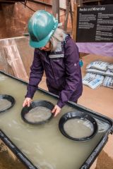 Try your hand at panning for minerals