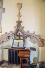 The ornate 14th-century tomb niche