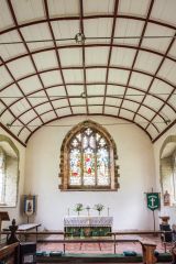 The chancel with its wagon roof