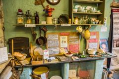 The WWII evacuees display