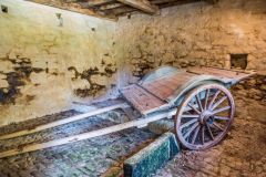 A cart in the 16th century stable block