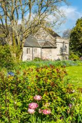 The historic side garden