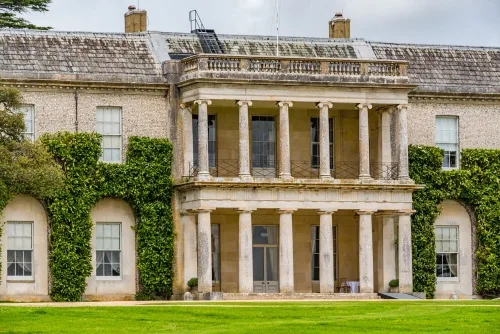 The front entrance facade