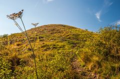 The base of the cairn