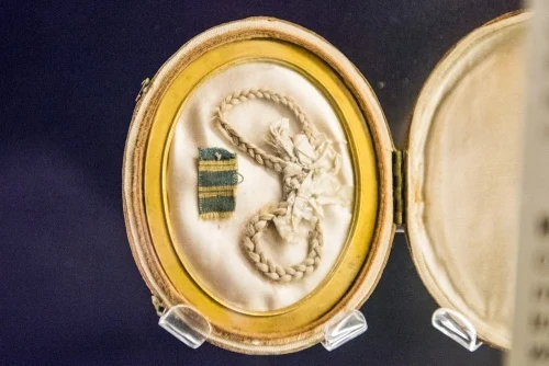 A locket containing a lock of Grace Darling's hair