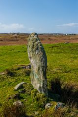 Another view from the side of a standing stone