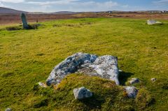 The fallen stone slab