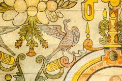 1630 murals in Grandtully Church